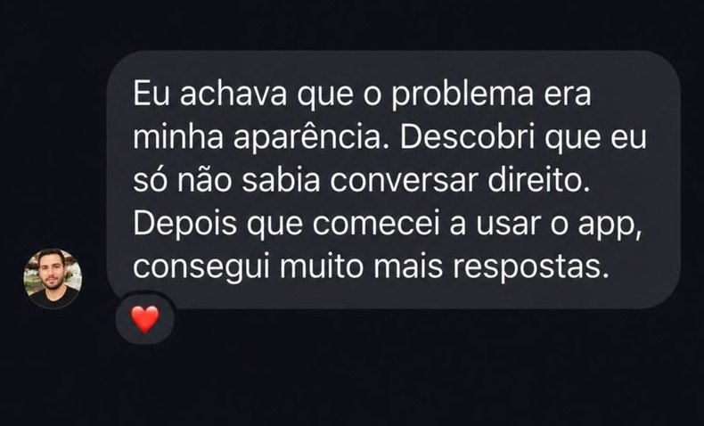 Print de uma conversa de quem usa o Puxe Papo